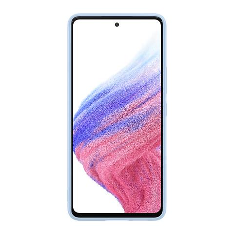 Cover Galaxy A53 5g Soft-touch Originale Silicone Cover Arctic Blue - Foto 9