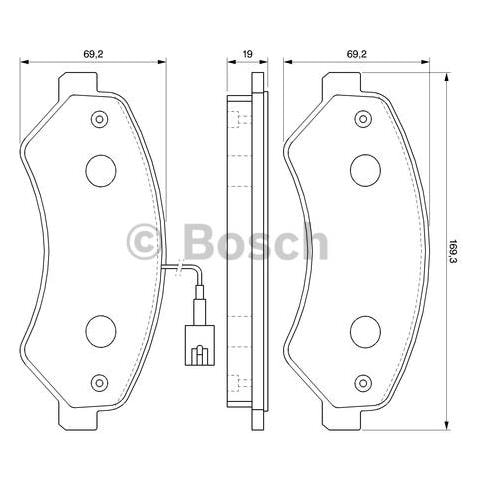 Kit Pastiglie Freno 986494109 - Foto 1