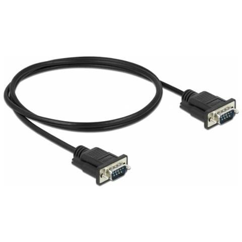 86573 Cavo Seriale Nero 1 M Rs-232 Sub-d9 - Foto 3