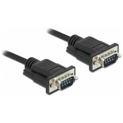 86573 Cavo Seriale Nero 1 M Rs-232 Sub-d9 - Foto 1