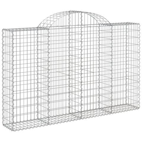 Cesto Gabbione Ad Arco 200x30x120/140 Cm Ferro Zincato - Foto 1