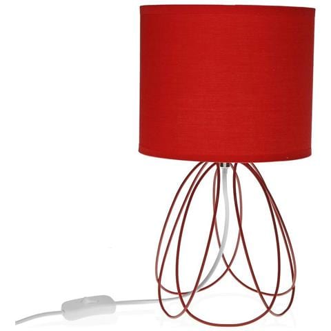 Lampada Da Tavolo Mila Grigio 20 X 36 Cm Metallo - Foto 1