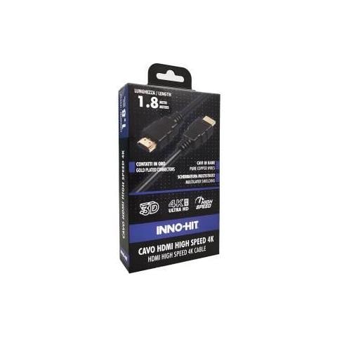 Cavo HDMI High-Speed 4K HDR 60hz 1.8m Nero - Foto 1