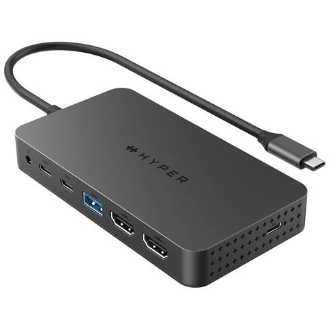 HyperDrive Next Dual Cablato USB tipo-C Grigio - Foto 1