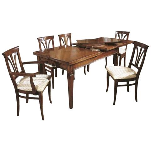 Tavolo Rettangolare Allungabile Legno Tinta Noce 180/360x90 - Foto 1