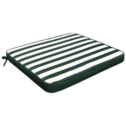 Cuscino Quadrato In Poliestere Impermeabile E Sfoderabile 40x40 Cm Per Sedia - Darkolivegreen - Foto 1
