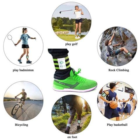 Bande Riflettenti Da Ciclismo Di Sicurezza Ad Alta Visibilità Per Caviglia, Gamba - Foto 2