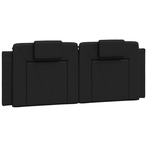 Cuscino Testiera Nero 120 Cm In Similpelle - Foto 2