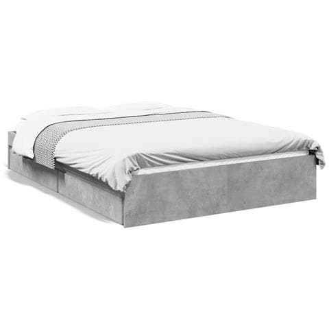 Giroletto Cassetti Grigio Cemento 120x200 Cm Legno Multistrato - Foto 2