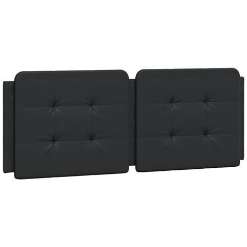 Cuscino Testiera Nero 120 Cm In Similpelle - Foto 2