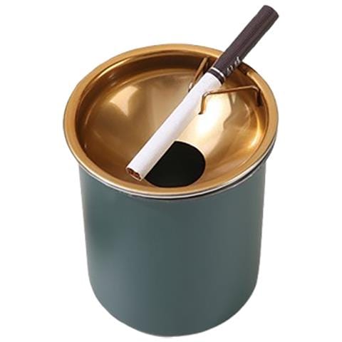 Posacenere Verde Acqua Elegante Posacenere In Acciaio Inossidabile Green - Foto 1