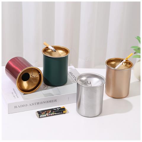 Posacenere Verde Acqua Elegante Posacenere In Acciaio Inossidabile Green - Foto 2