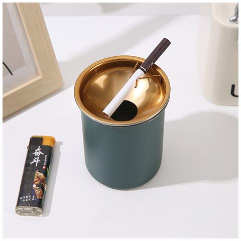 Posacenere Verde Acqua Elegante Posacenere In Acciaio Inossidabile Green - Foto 5