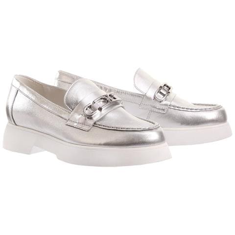 Cecil Loafers Mocassino Pelle Scarpe Donna Argento Eu 39, 7-101631 7600 - Foto 1