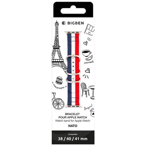 Bracciale Per Apple Watch 38-40-41 Mm Nato, Multicolore - Foto 2