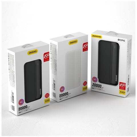 powerbank 20000mAh 2xUSB-A 10W black K4S+ Nero - Foto 2