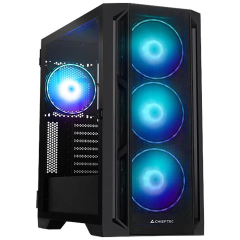 PC- Gehäuse GA-01B-L-OP APEX LUMO Midi Tower Nero - Foto 1