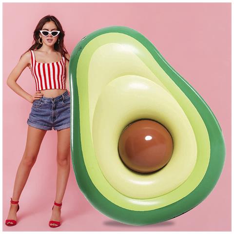 Materassino Gonfiabile A Forma Di Avocado. 160x125cm - Foto 2