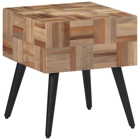 Tavolino 40x40x45 Cm Teak Massello Di Recupero - Foto 1