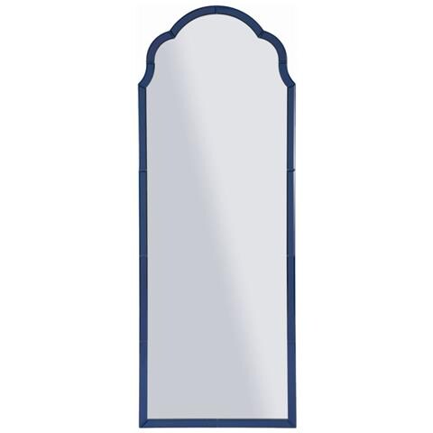 Specchio Con Cornice Classico 2 - Blu - Mdf - 150x55x2 Cm - Foto 1