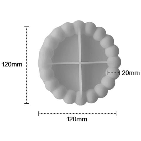 Stampo Per Sottobicchieri Rotondo In Silicone Per Resina, Stampo Per Sottobicchieri - J-223 - Foto 2
