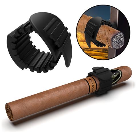 Clip Portasigari Magnetico In Silicone - Nero, Uso Esterno - Foto 1