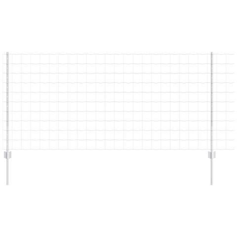 Recinzione Euro con 10 Post U Argento 1x10 m Acciaio - Foto 1