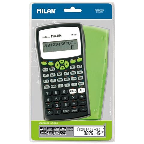 M240 calcolatrice Desktop Calcolatrice scientifica Nero, Verde - Foto 1