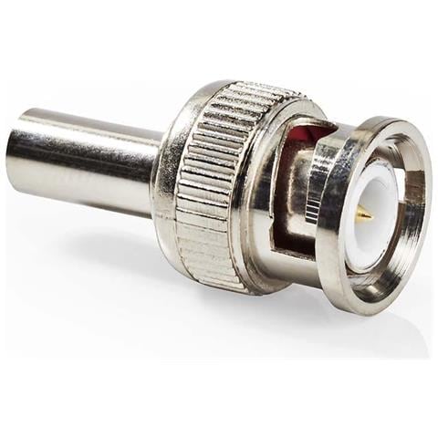 Confezione Da 25 Connettori Bnc Maschio 50 Ohm Per Cavo Coassiale, Argento - Foto 1