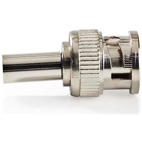 Confezione Da 25 Connettori Bnc Maschio 50 Ohm Per Cavo Coassiale, Argento - Foto 4
