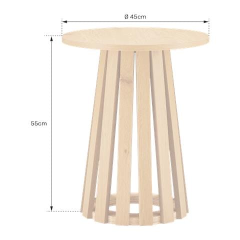 Liv Tavolino Rotondo In Stile Scandinavo - Foto 2