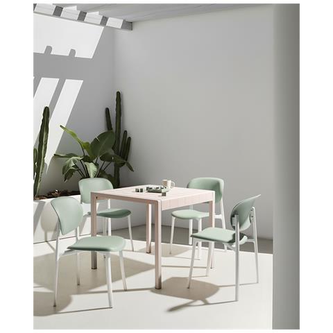 Set Di 4 Sedie Da Giardino Musano Verde - Foto 1