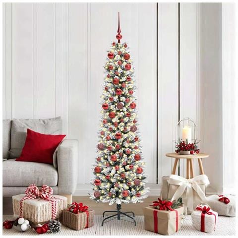Albero di Natale artificiale con 300 LED Bianco 180 cm - Foto 2