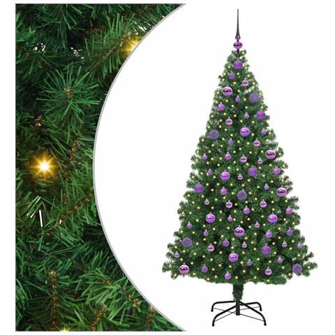 Albero di Natale artificiale con 300 LED Verde 180 cm - Foto 1