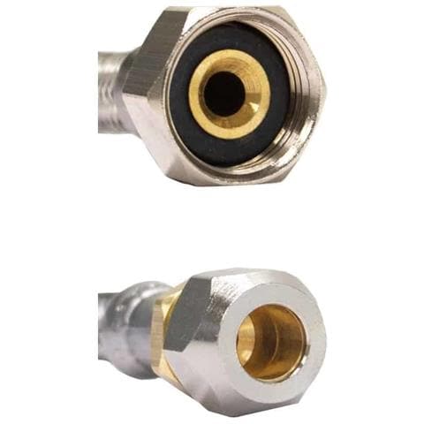 Tubo Flessibile Inox  Acciaio Inox  3/8 - Foto 1