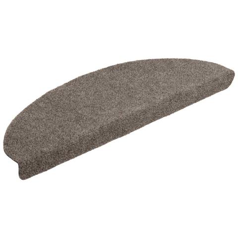 Tappetini per scale autoadesivi 20 pz 65x21x4 cm beige semicircolari grandi - Foto 2