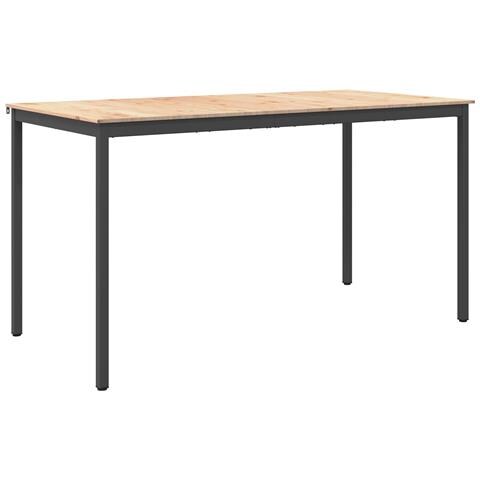 Tavolo da bar Naturale 110 x 55 x 105 cm Pino massello - Foto 1