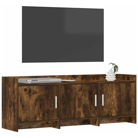 Mobile TV 130 x 33 x 47 cm Rovere Fumo Legno ingegnerizzato - Foto 2
