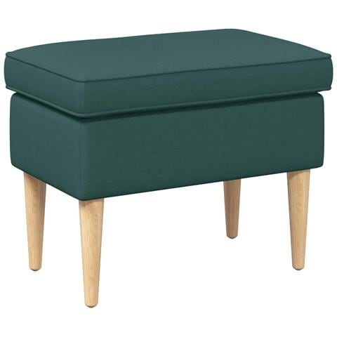 Poggiapiedi Verde Scuro 55 x 35 x 41 cm Poliestere - Foto 1