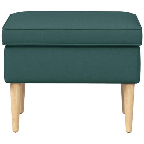 Poggiapiedi Verde Scuro 55 x 35 x 41 cm Poliestere - Foto 2