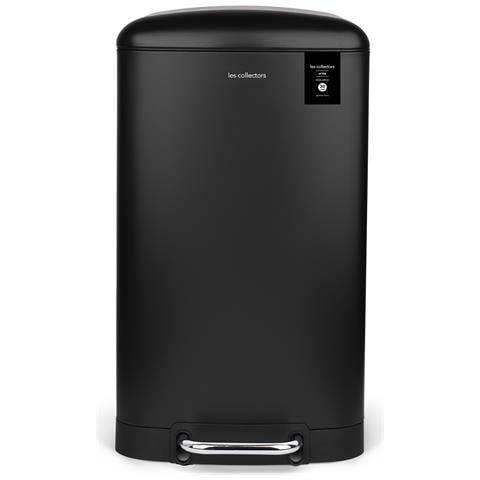 N°705 Pattumiera a pedale Acciaio inox, Capacità 30 L, Compatto, Pratico, Cestino interno estraibile, Resistente, Chiusura, Nero - Foto 1