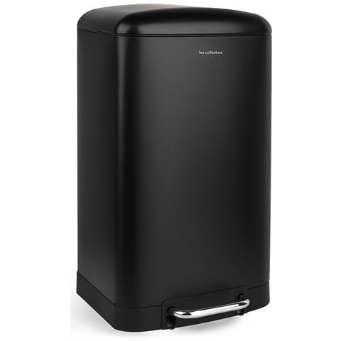 N°705 Pattumiera a pedale Acciaio inox, Capacità 30 L, Compatto, Pratico, Cestino interno estraibile, Resistente, Chiusura, Nero - Foto 5