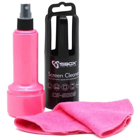 ICSB-CS5005PK - Spray di Pulizia per Monitor LCD con Panno in Microfibra Rosa - Foto 1