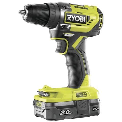 18v One Plus E-torque Trapano Avvitatore Brushless - 2 Batterie 18v 2.0ah - 1 Caricabatterie R18dd5-220s - Foto 1