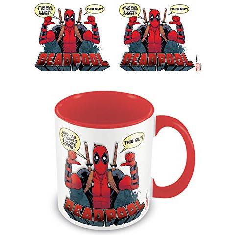 Marvel: Deadpool (2 Thumbs) Red Inner Mug (tazza) - Foto 1