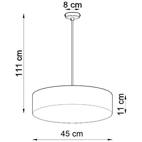 Arena 45 - Lampada A Sospensione, In Pvc, Colore: Bianco - Foto 16
