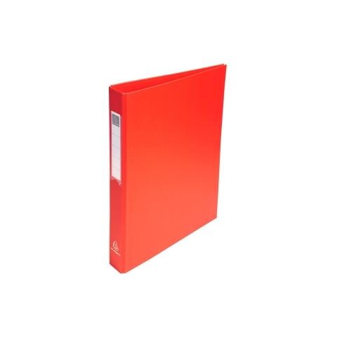 Ring Binder Exacompta - 25 mm Binder Capacity - A4 - 210 mm Larghezza x 297 mm Lunghezza Dimensione Foglio - 4 Chiusura - Polipropilene - Rosso - Foto 1