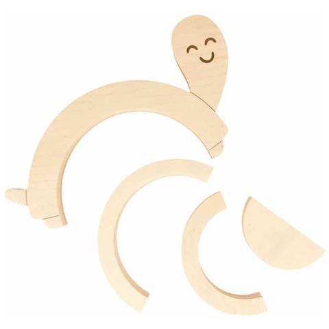 Puzzle Di Legno Della Tartaruga - 23 X 12 Cm - Foto 1