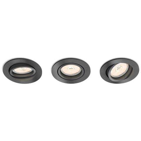 Pack 3 Faretti Downlight Circolari Donegal Foro Ø70 Mm Cromato 42xø90 Mm Pc - Foto 1