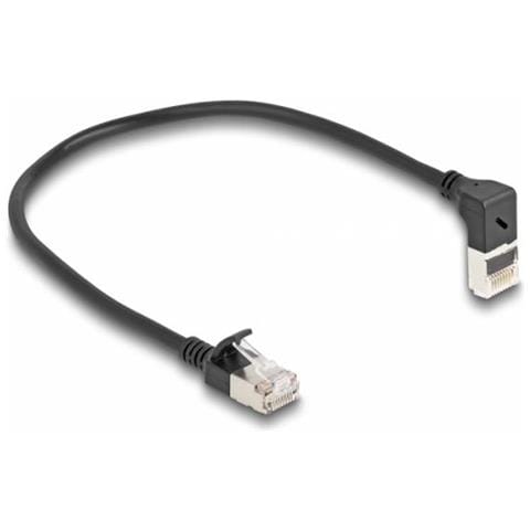 80285 Cavo Di Rete Nero 0,25 M Cat6a S /ftp (s-stp) - Foto 1